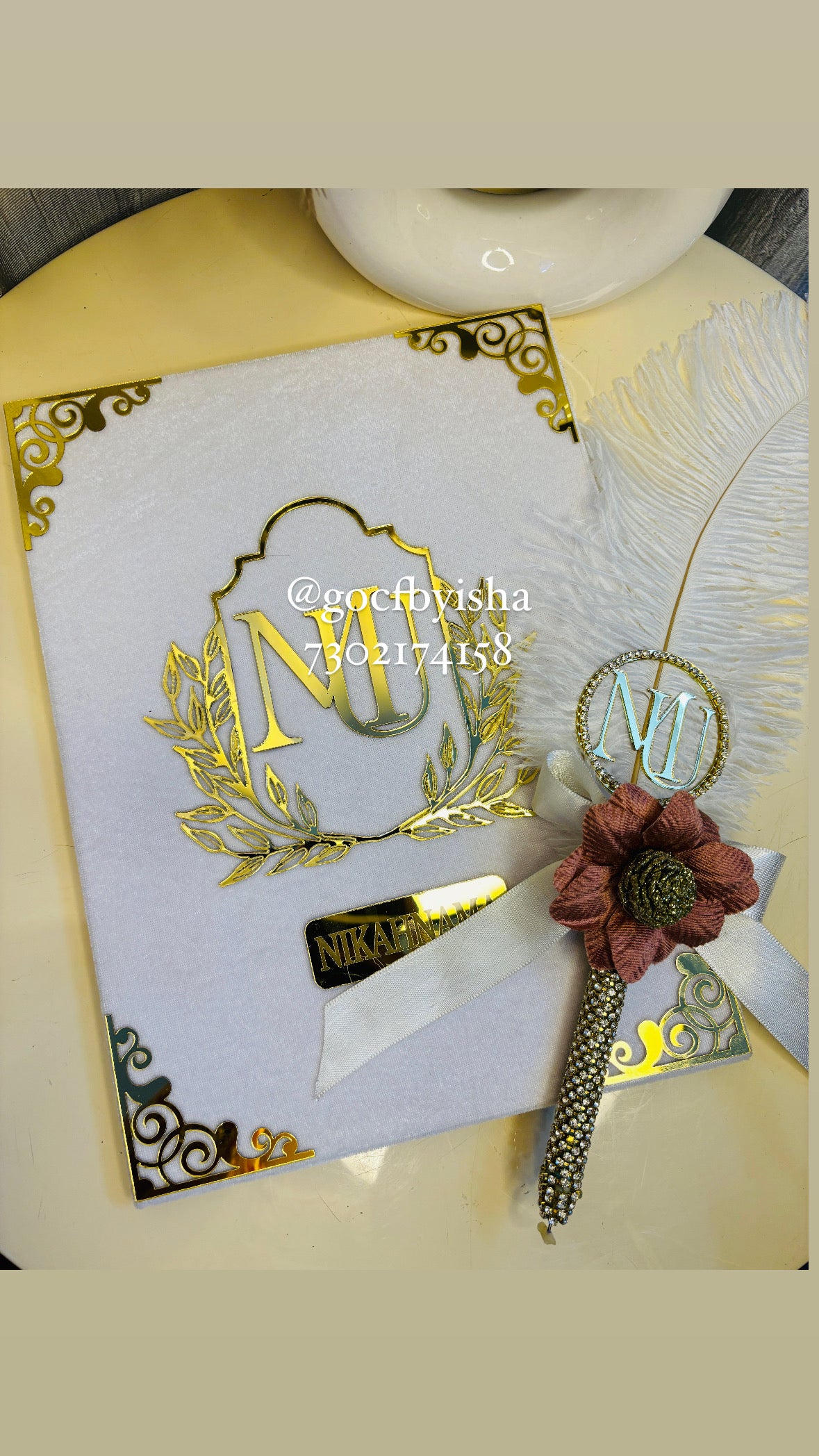 Nikah Nama and Nikkah pen combo