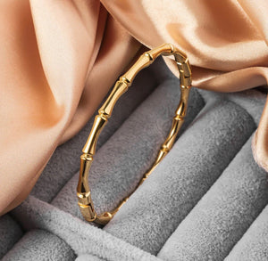 Bone bangle bracelet