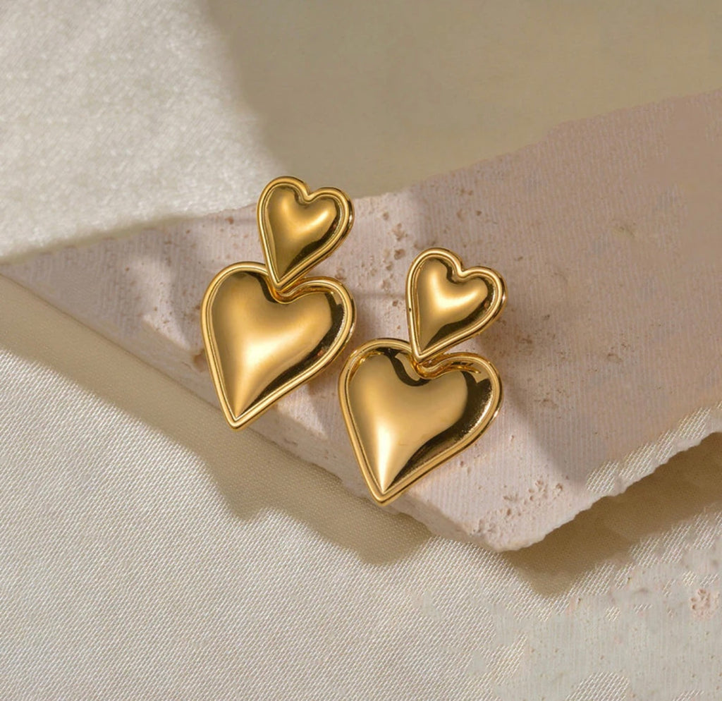 Pinterest hearts ear rings
