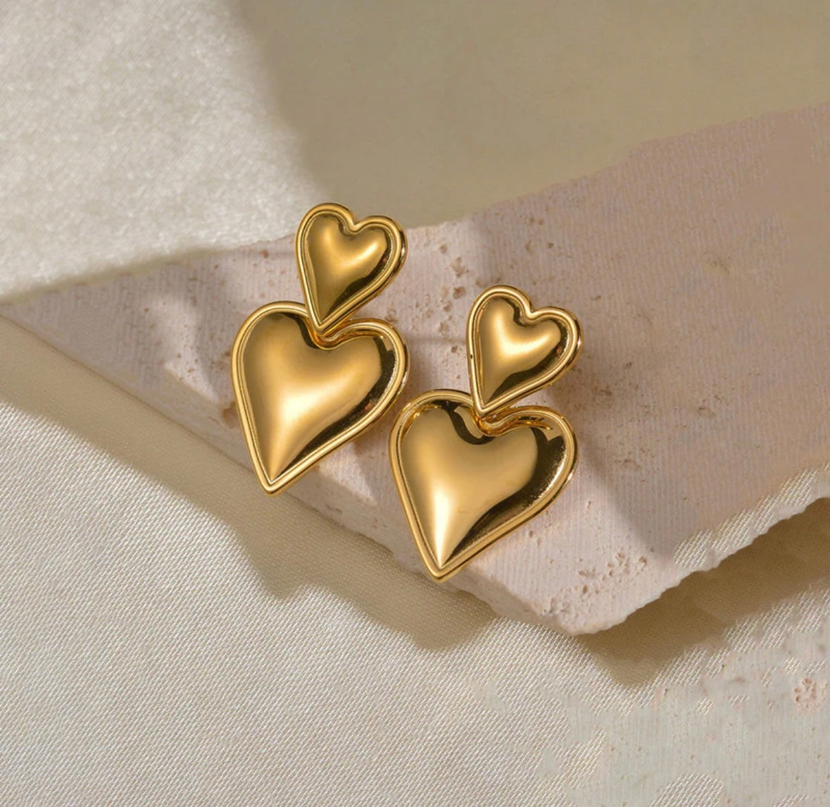 Pinterest hearts ear rings