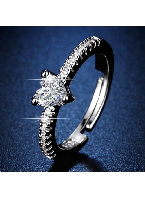 American diamond promise finger ring
