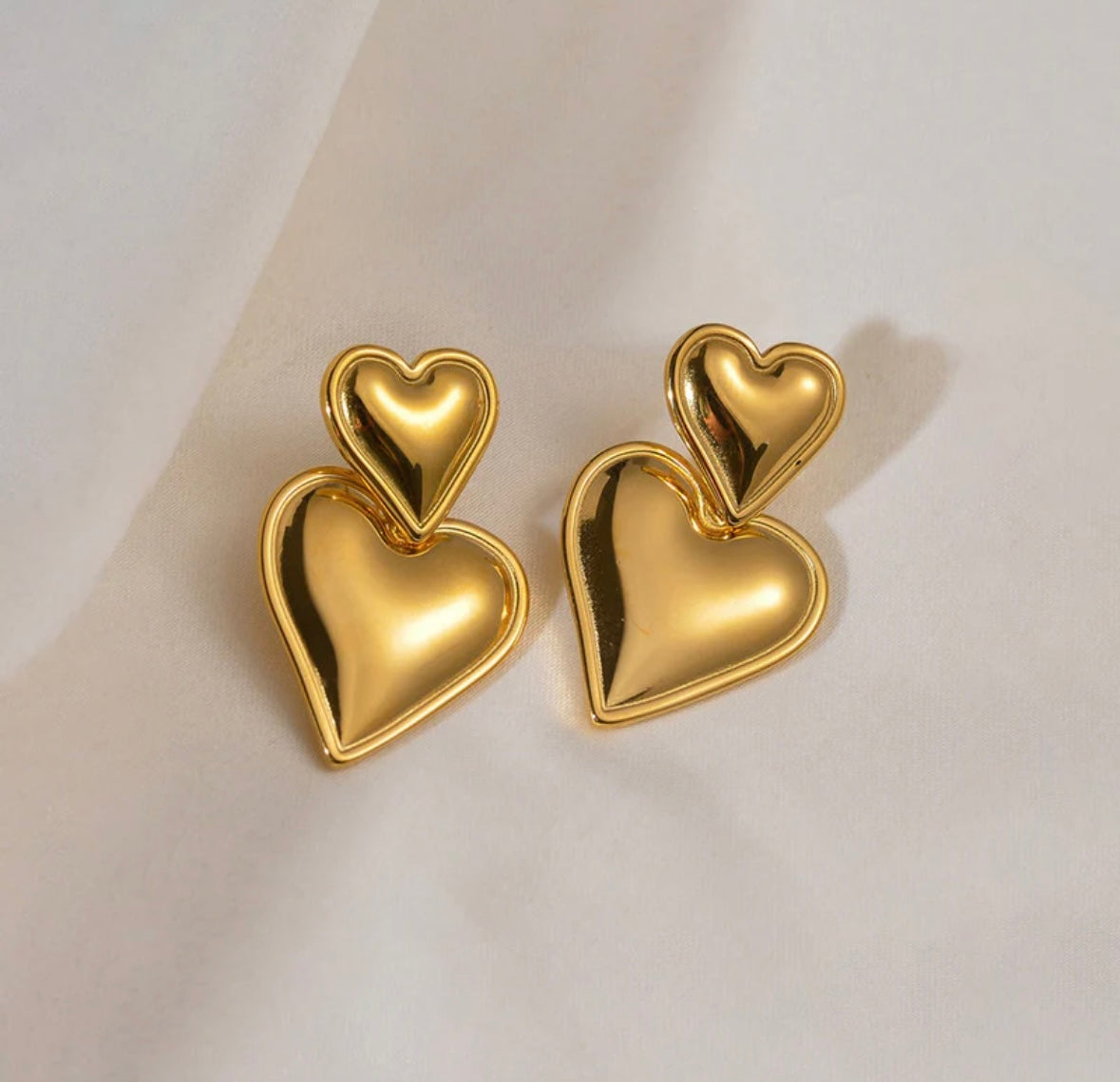 Pinterest hearts ear rings