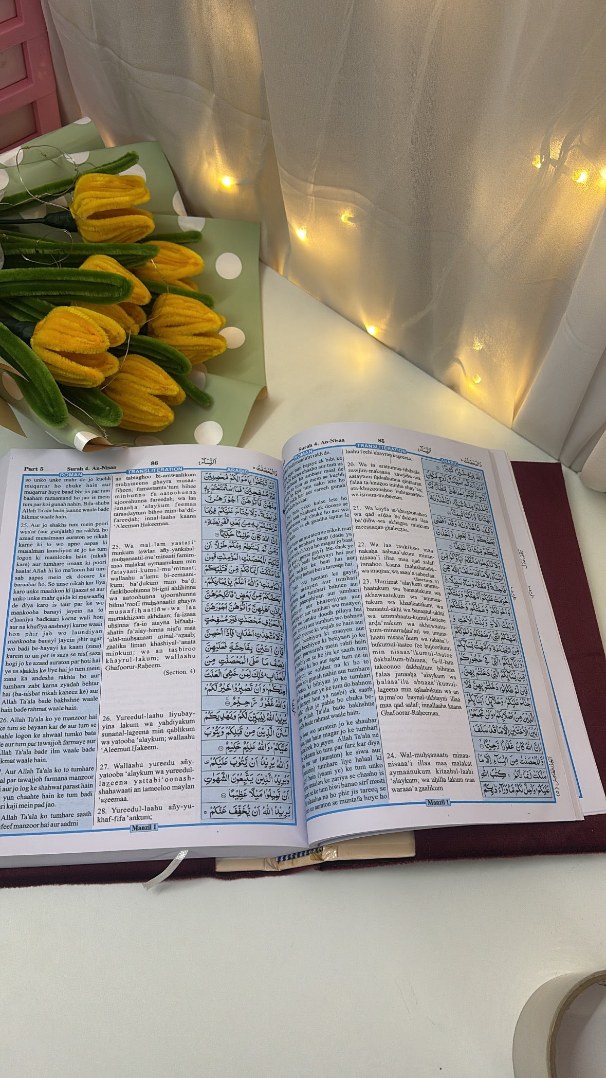 Roman English tarjuma quran