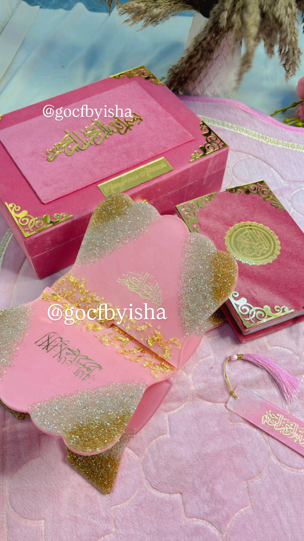Pink Luxury quran hamper