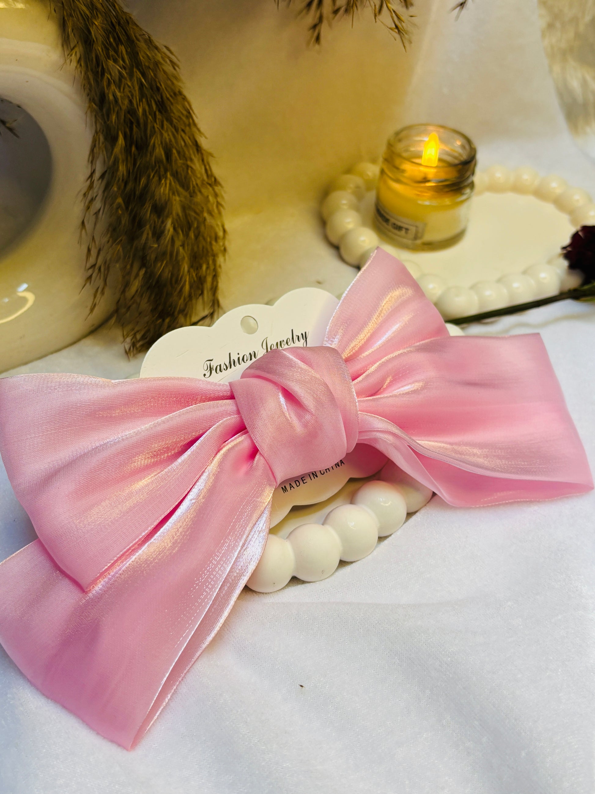 Cinnamon Girly Bow Clips