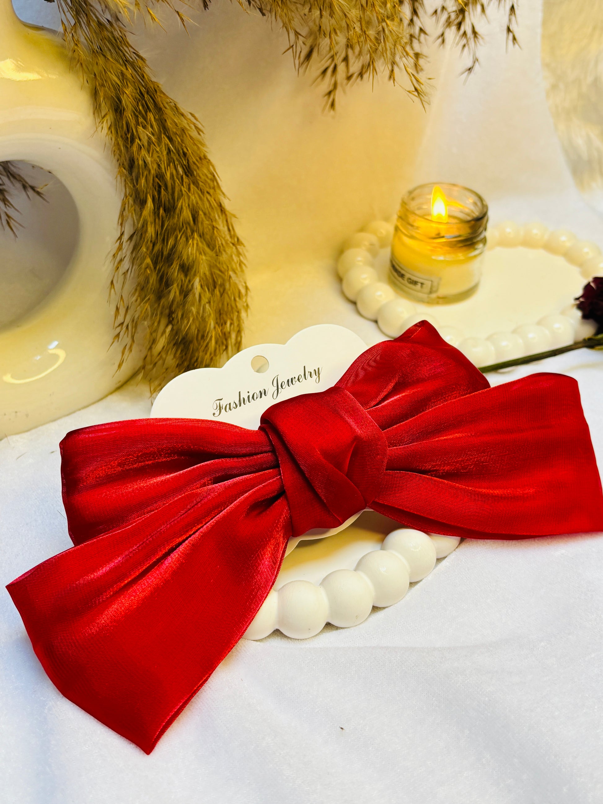 Cinnamon Girly Bow Clips