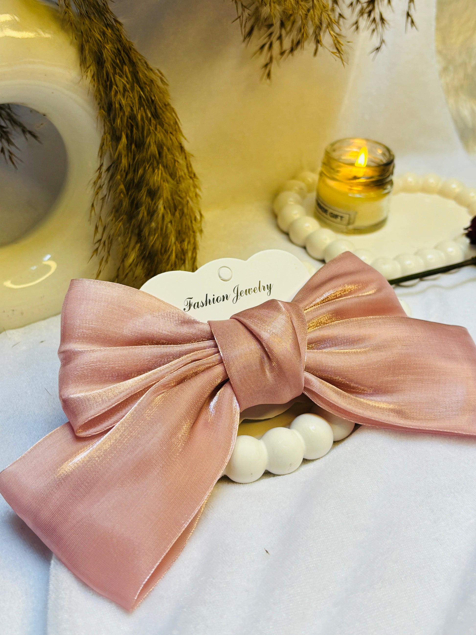 Cinnamon Girly Bow Clips