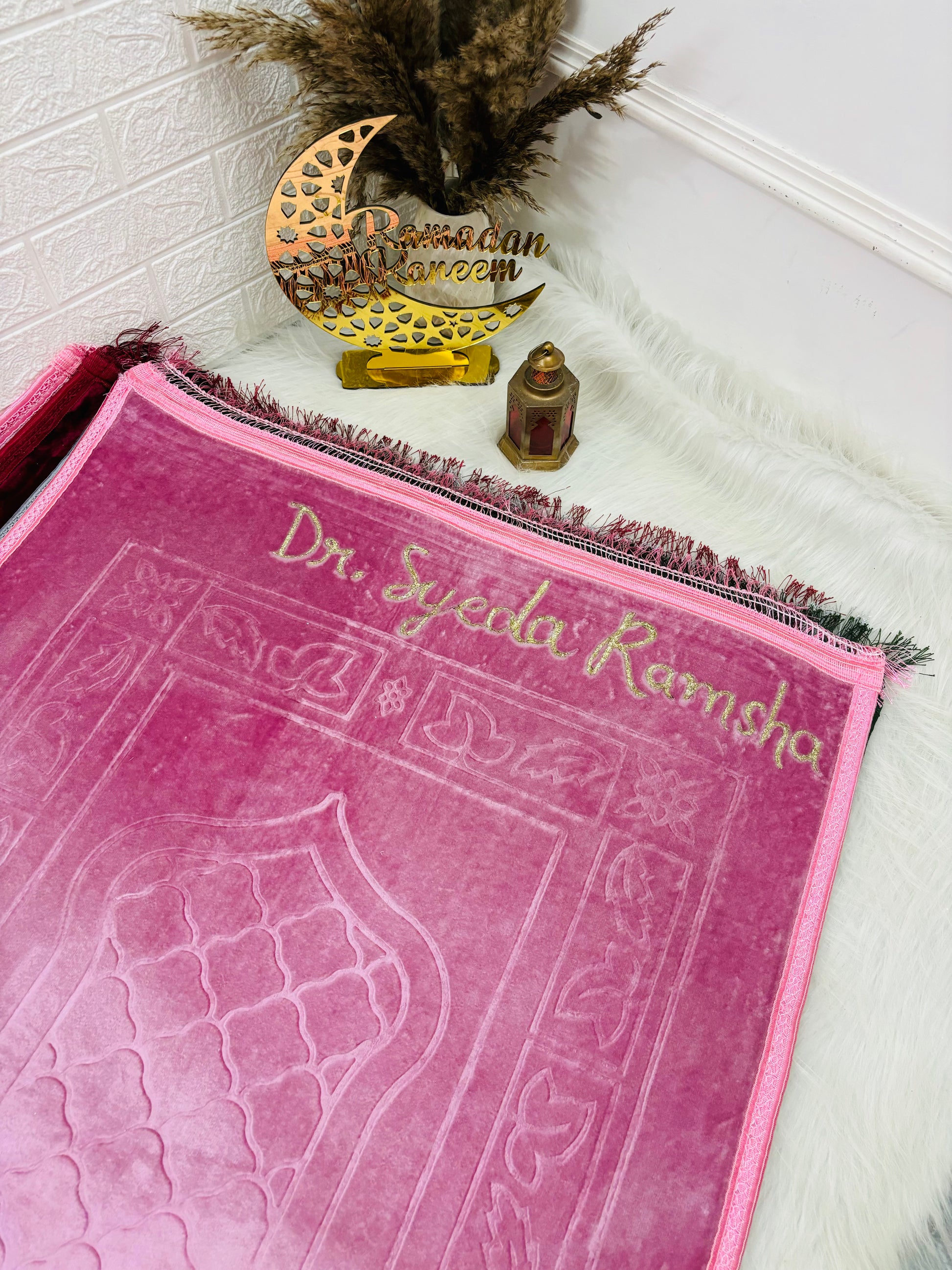 Customised name prayer mat