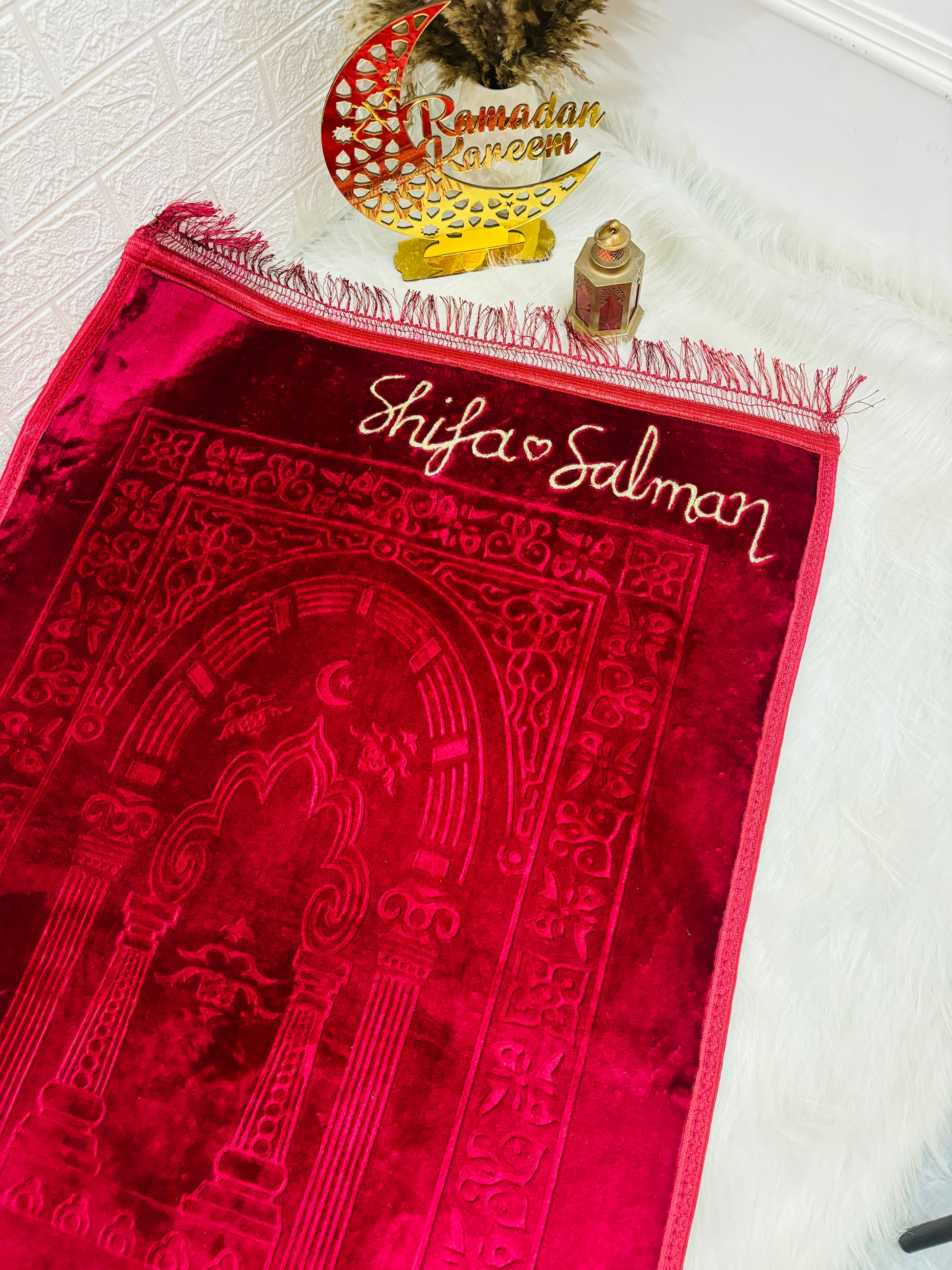 Customised name prayer mat