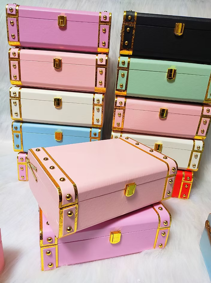 Custom Leather Trunk